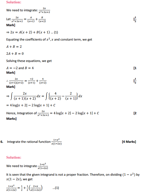 HBSE 12th Class Maths Solutions Chapter 7 Integrals Ex 7.5 5