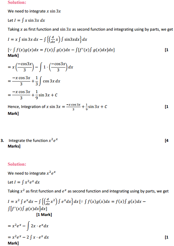 HBSE 12th Class Maths Solutions Chapter 7 Integrals Ex 7.6 2