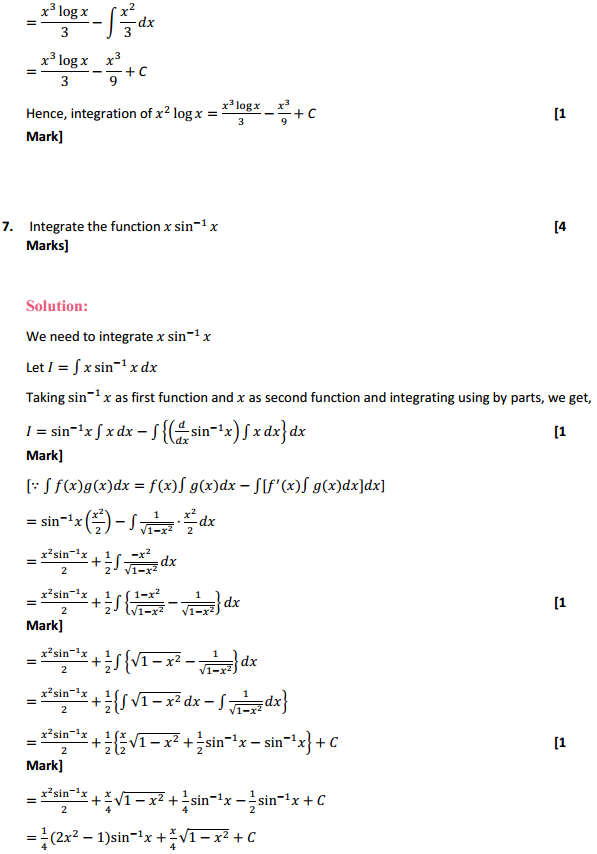 HBSE 12th Class Maths Solutions Chapter 7 Integrals Ex 7.6 5