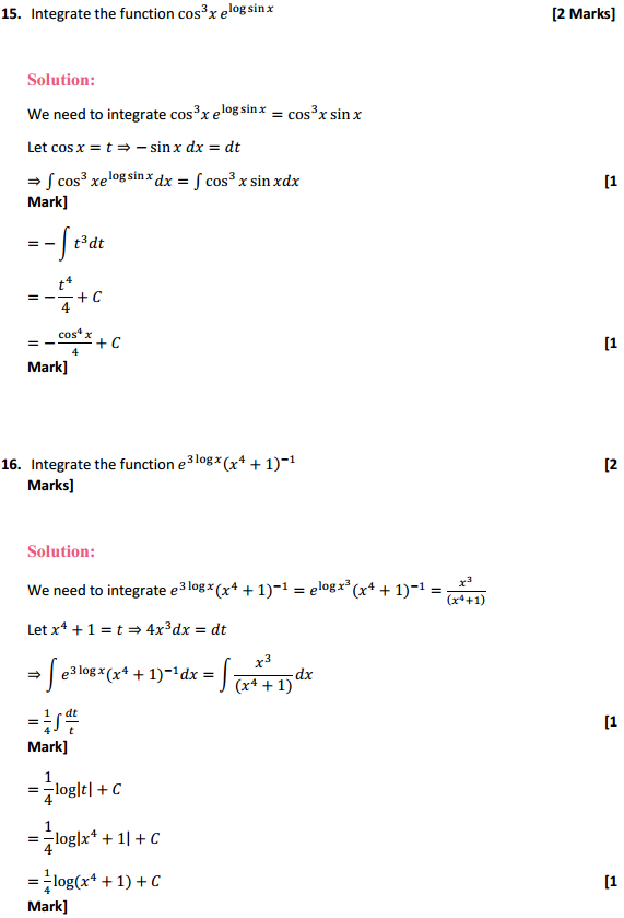 HBSE 12th Class Maths Solutions Chapter 7 Integrals Miscellaneous Exercise 11