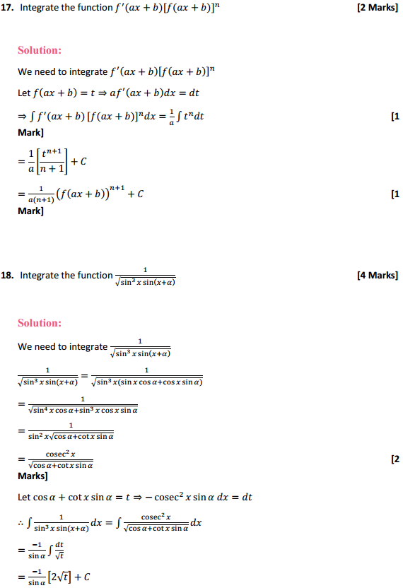 HBSE 12th Class Maths Solutions Chapter 7 Integrals Miscellaneous Exercise 12