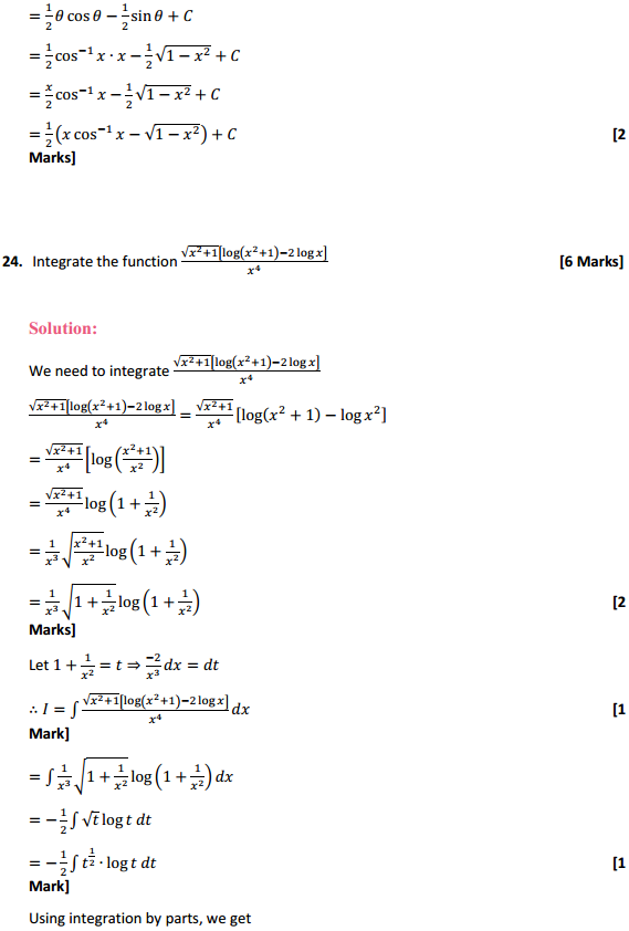 HBSE 12th Class Maths Solutions Chapter 7 Integrals Miscellaneous Exercise 18