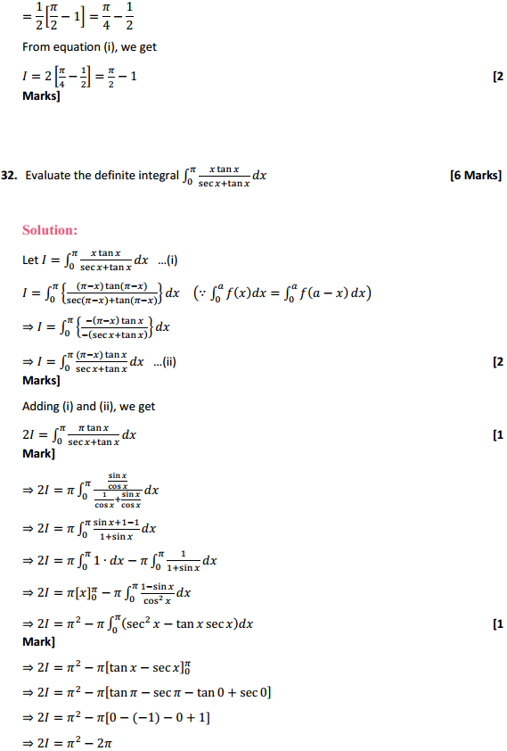 HBSE 12th Class Maths Solutions Chapter 7 Integrals Miscellaneous Exercise 25