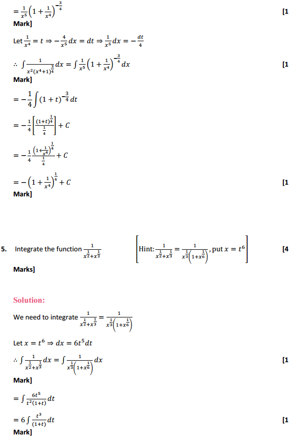 HBSE 12th Class Maths Solutions Chapter 7 Integrals Miscellaneous Exercise 4