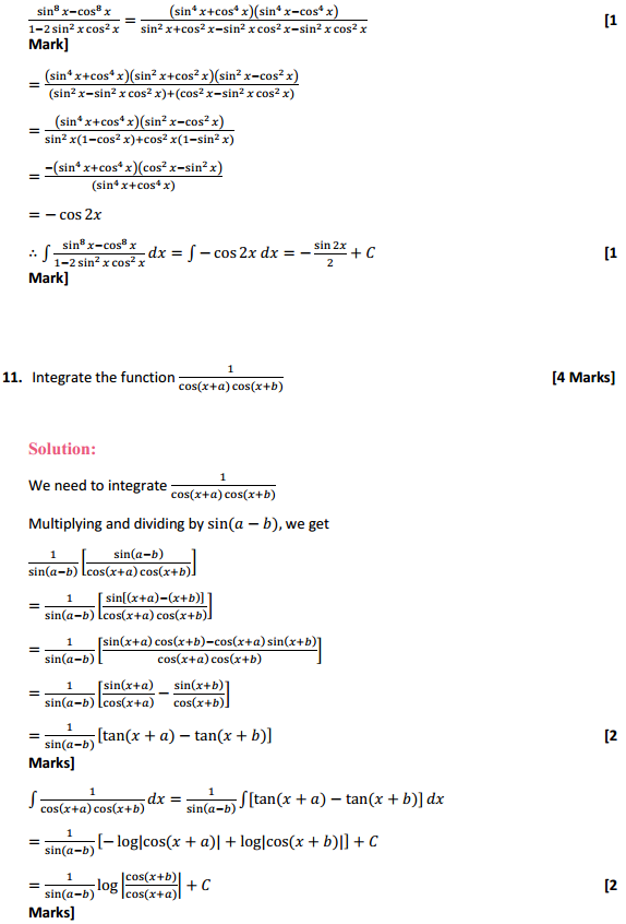 HBSE 12th Class Maths Solutions Chapter 7 Integrals Miscellaneous Exercise 8