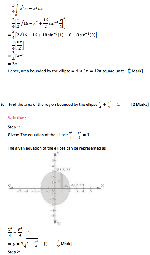 HBSE 12th Class Maths Solutions Chapter 8 Application of Integrals Ex 8.1 5