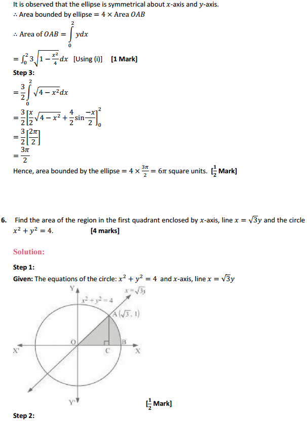 HBSE 12th Class Maths Solutions Chapter 8 Application of Integrals Ex 8.1 6