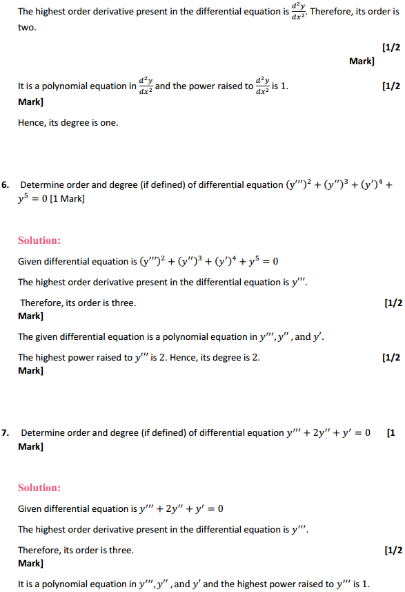 HBSE 12th Class Maths Solutions Chapter 9 Differential Equations Ex 9.1 3