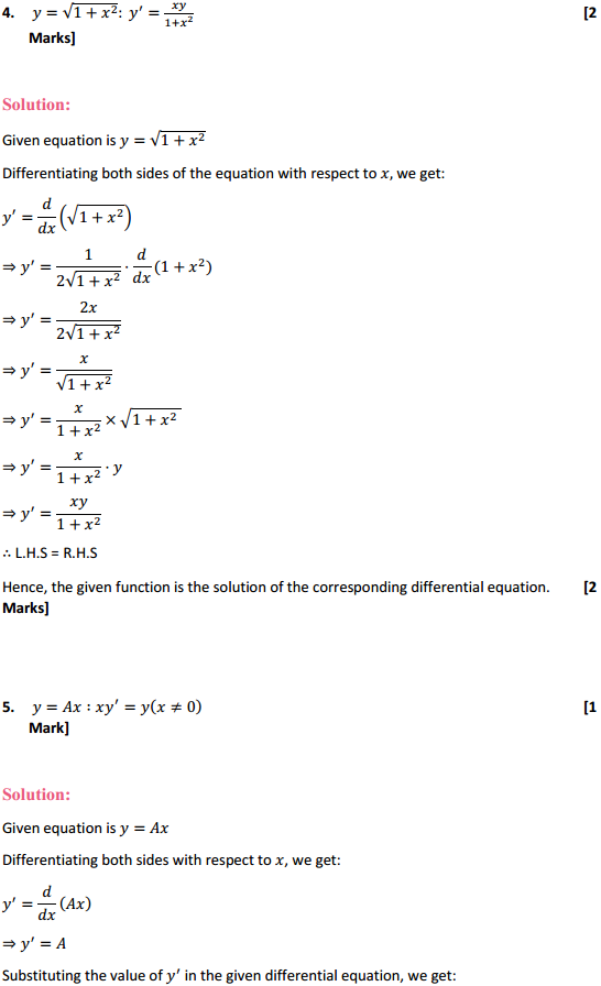 HBSE 12th Class Maths Solutions Chapter 9 Differential Equations Ex 9.2 3