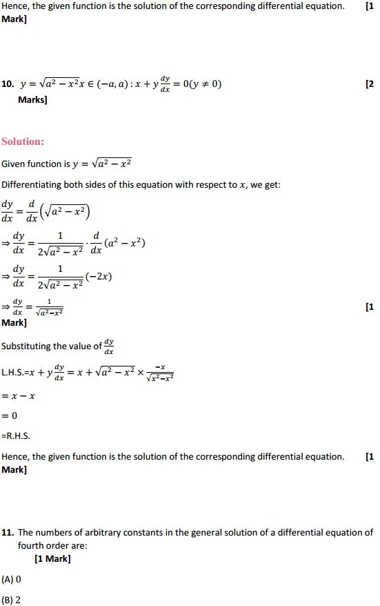 HBSE 12th Class Maths Solutions Chapter 9 Differential Equations Ex 9.2 7