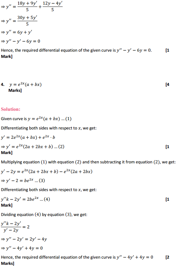 HBSE 12th Class Maths Solutions Chapter 9 Differential Equations Ex 9.3 4