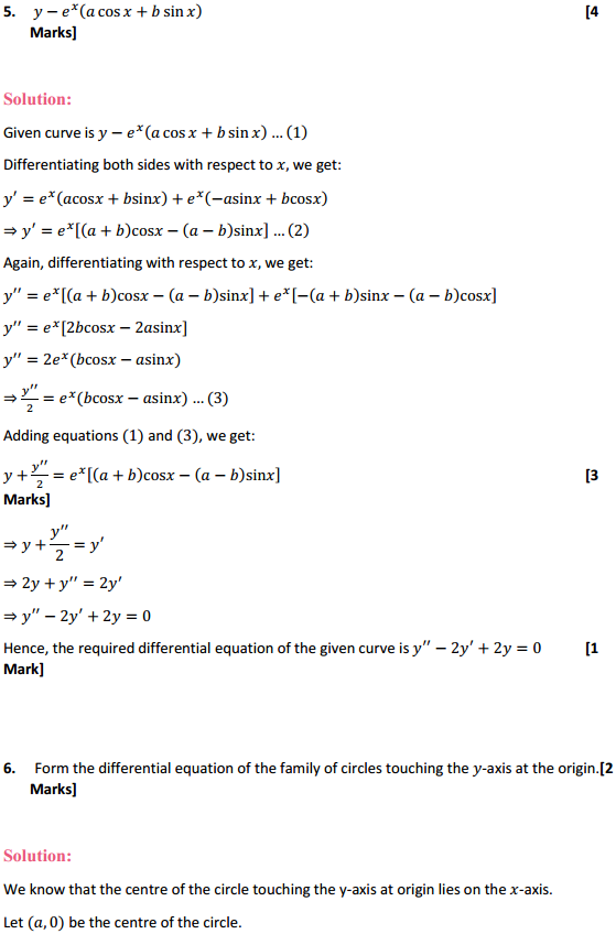 HBSE 12th Class Maths Solutions Chapter 9 Differential Equations Ex 9.3 5