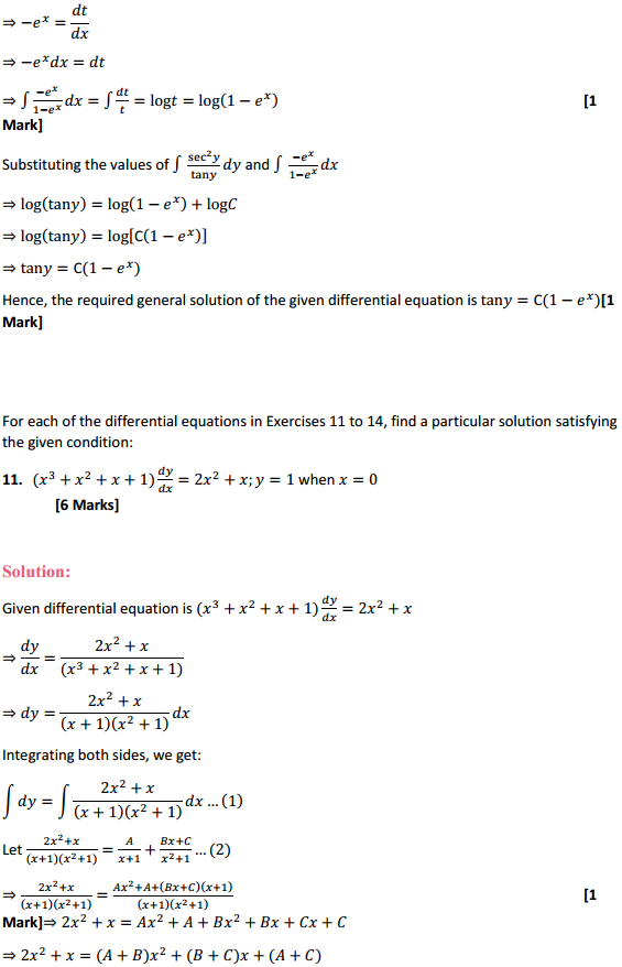 HBSE 12th Class Maths Solutions Chapter 9 Differential Equations Ex 9.4 10