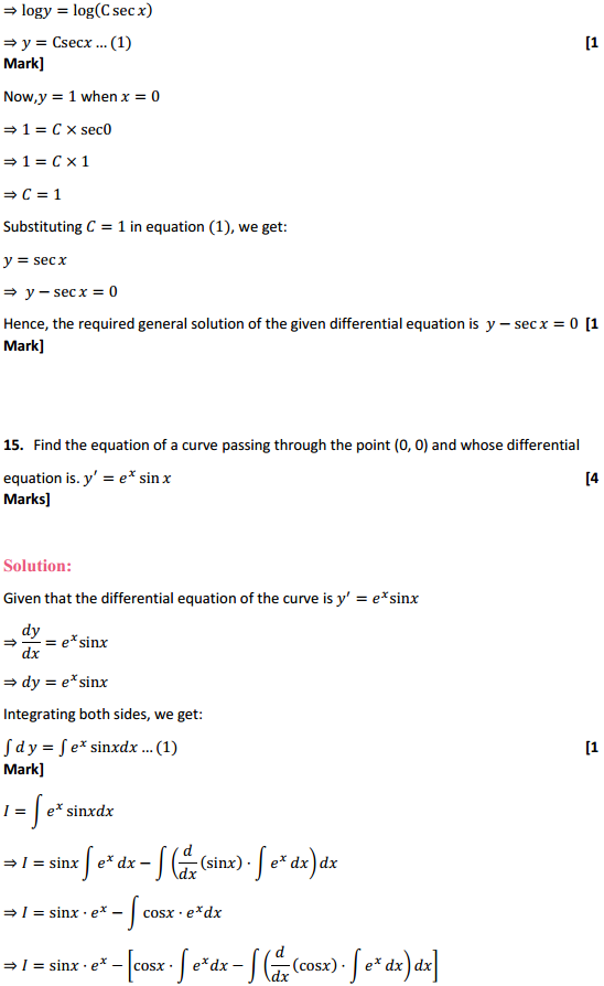 HBSE 12th Class Maths Solutions Chapter 9 Differential Equations Ex 9.4 15