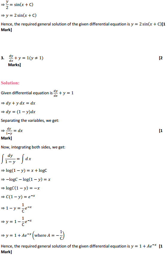 HBSE 12th Class Maths Solutions Chapter 9 Differential Equations Ex 9.4 3
