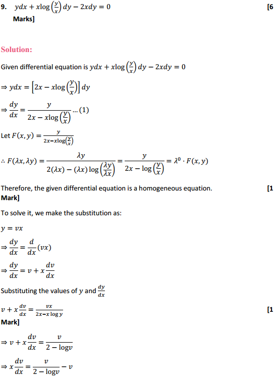 HBSE 12th Class Maths Solutions Chapter 9 Differential Equations Ex 9.5 18