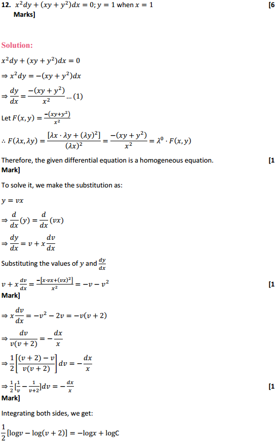 HBSE 12th Class Maths Solutions Chapter 9 Differential Equations Ex 9.5 24