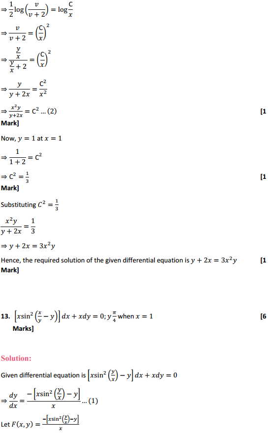HBSE 12th Class Maths Solutions Chapter 9 Differential Equations Ex 9.5 26