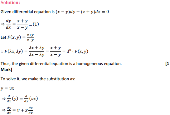HBSE 12th Class Maths Solutions Chapter 9 Differential Equations Ex 9.5 4