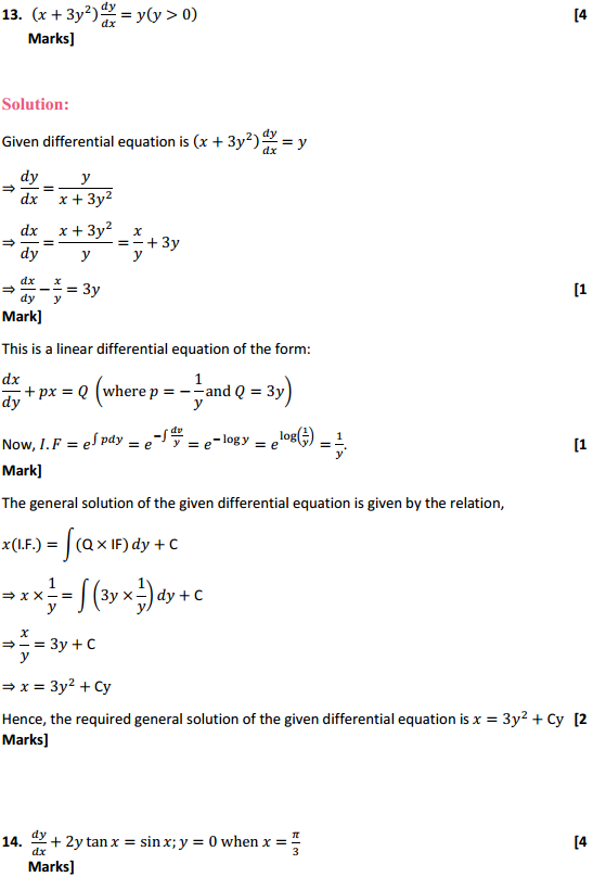 HBSE 12th Class Maths Solutions Chapter 9 Differential Equations Ex 9.6 19