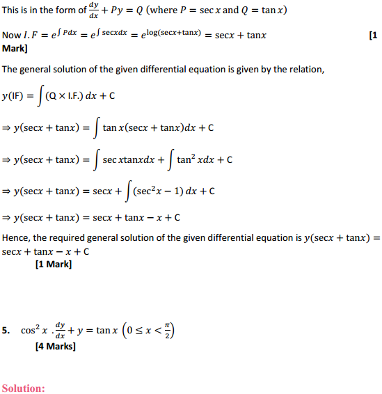 HBSE 12th Class Maths Solutions Chapter 9 Differential Equations Ex 9.6 6