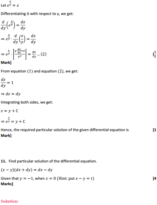 HBSE 12th Class Maths Solutions Chapter 9 Differential Equations Miscellaneous Exercise 22