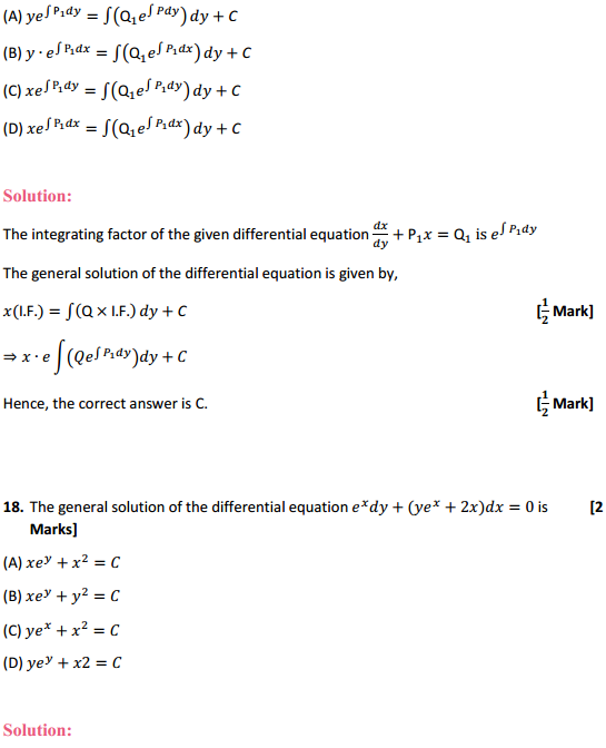 HBSE 12th Class Maths Solutions Chapter 9 Differential Equations Miscellaneous Exercise 34