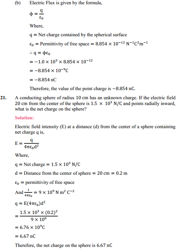 HBSE 12th Class Physics Solutions Chapter 1 Electric Charges and Fields 14