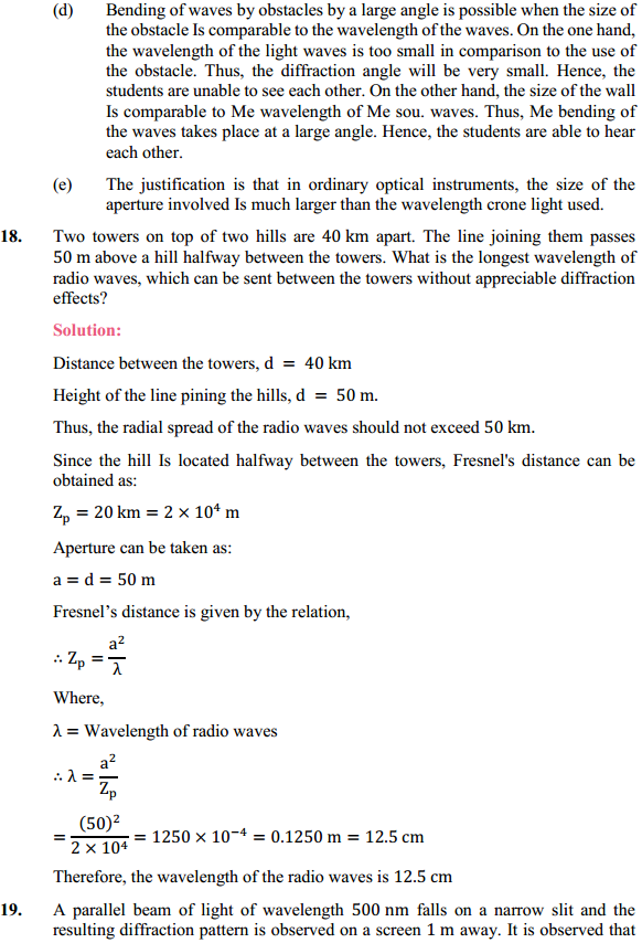 HBSE 12th Class Physics Solutions Chapter 10 Wave Optics 13