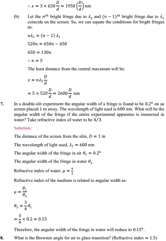 HBSE 12th Class Physics Solutions Chapter 10 Wave Optics 6