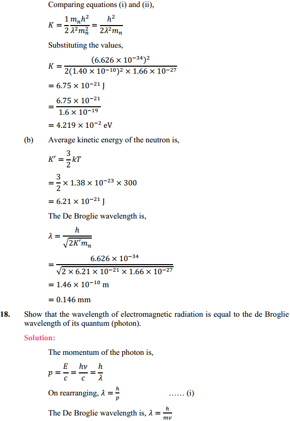HBSE 12th Class Physics Solutions Chapter 11 Dual Nature of Radiation and Matter 15