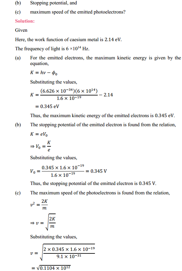 HBSE 12th Class Physics Solutions Chapter 11 Dual Nature of Radiation and Matter 2