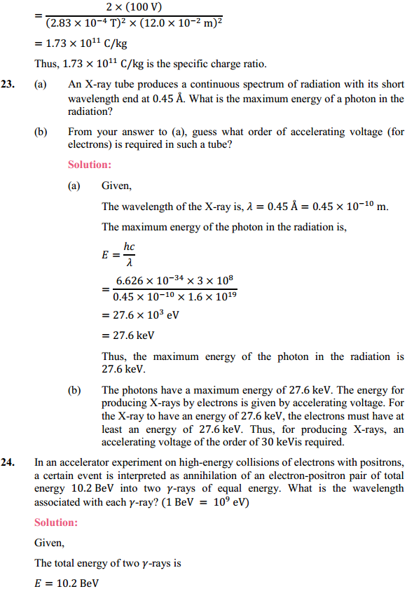 HBSE 12th Class Physics Solutions Chapter 11 Dual Nature of Radiation and Matter 21