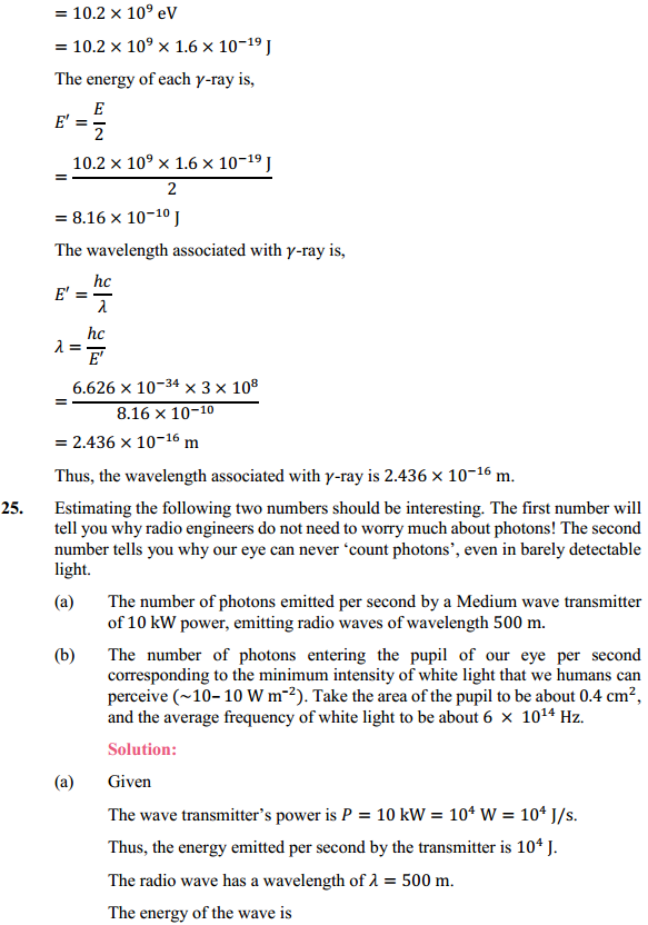 HBSE 12th Class Physics Solutions Chapter 11 Dual Nature of Radiation and Matter 22