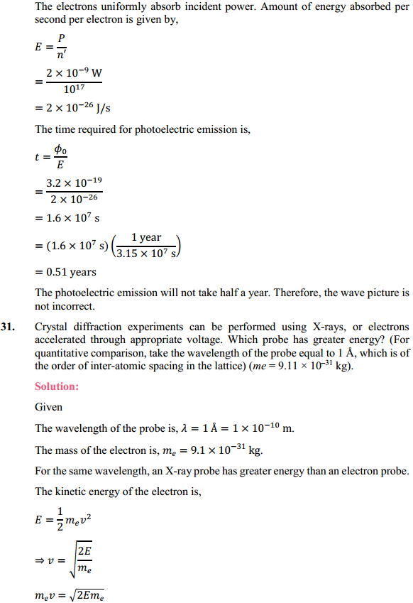HBSE 12th Class Physics Solutions Chapter 11 Dual Nature of Radiation and Matter 30