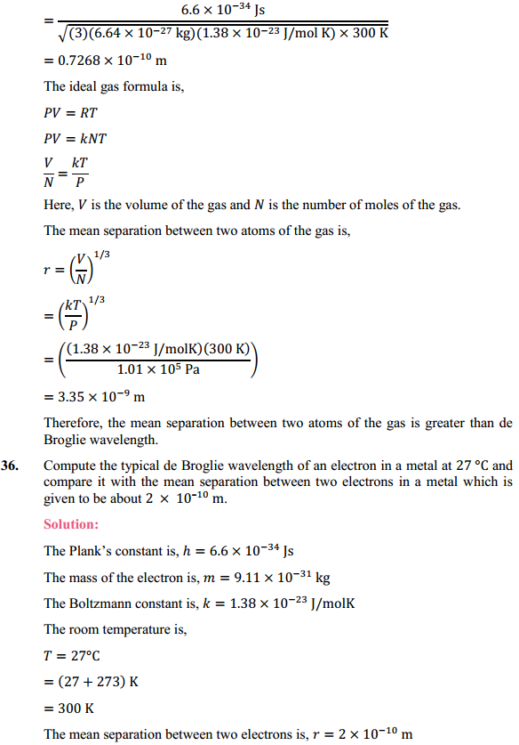 HBSE 12th Class Physics Solutions Chapter 11 Dual Nature of Radiation and Matter 36