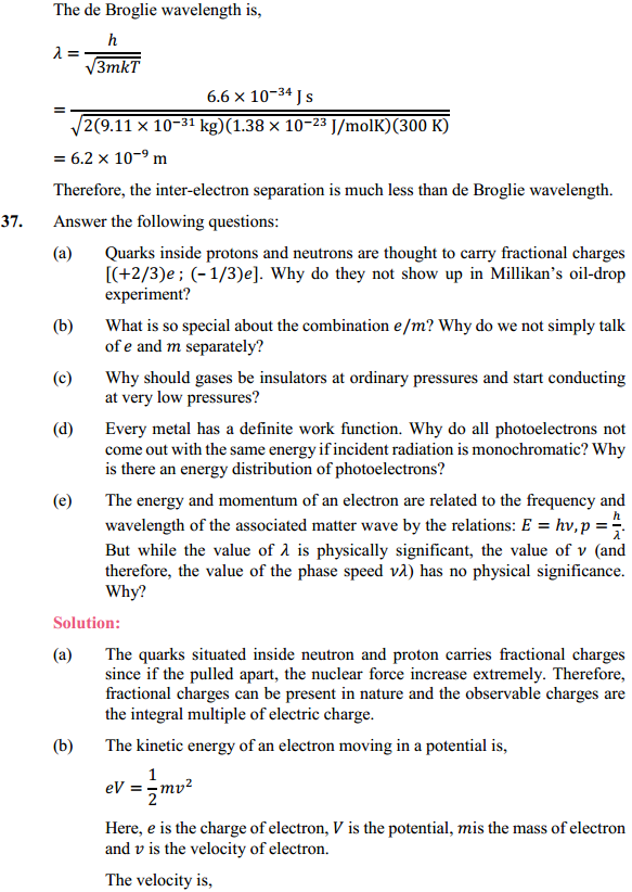 HBSE 12th Class Physics Solutions Chapter 11 Dual Nature of Radiation and Matter 37