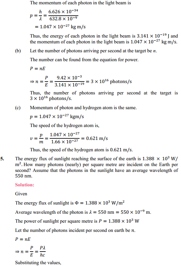 HBSE 12th Class Physics Solutions Chapter 11 Dual Nature of Radiation and Matter 4