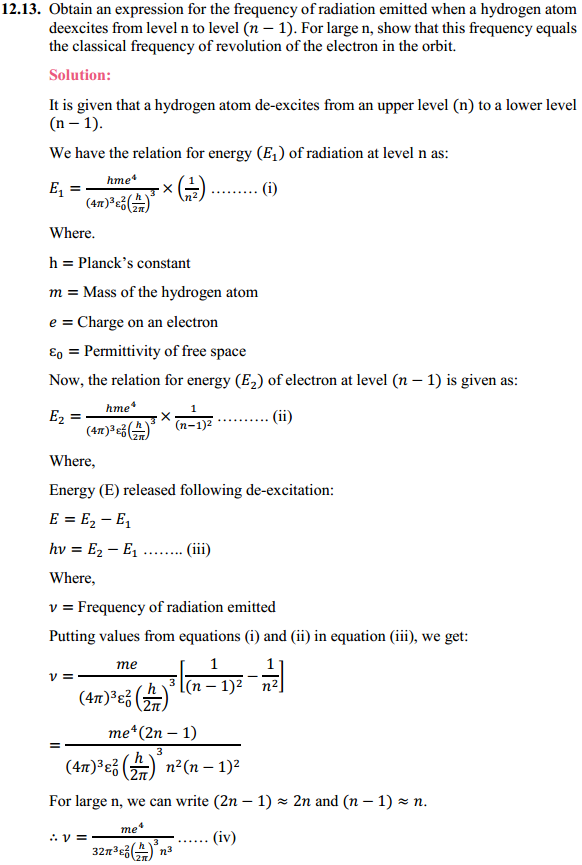 HBSE 12th Class Physics Solutions Chapter 12 Atoms 10