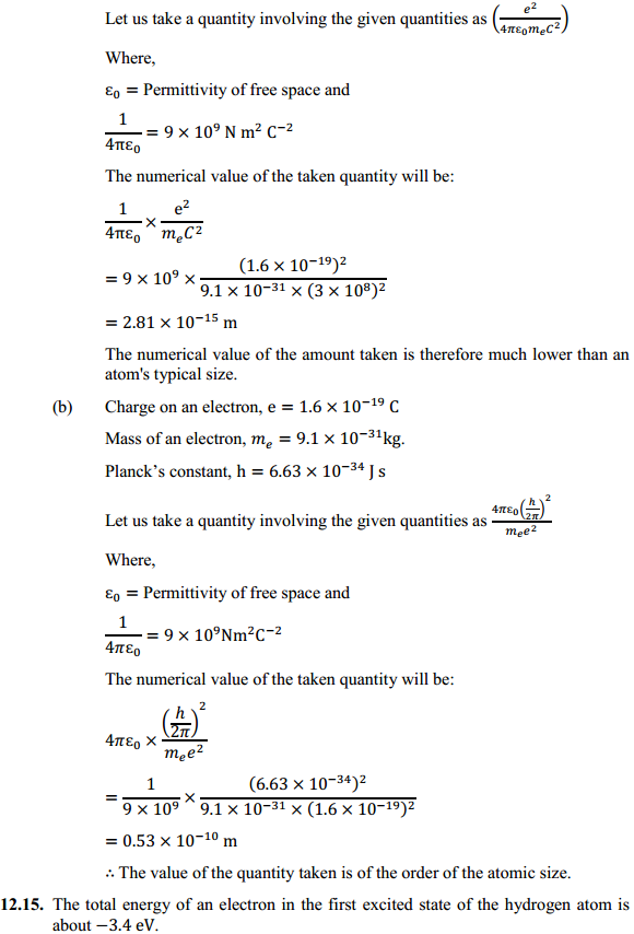 HBSE 12th Class Physics Solutions Chapter 12 Atoms 12