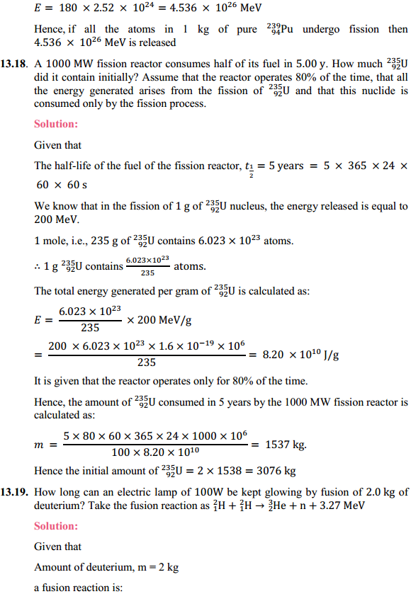 HBSE 12th Class Physics Solutions Chapter 13 Nuclei 15