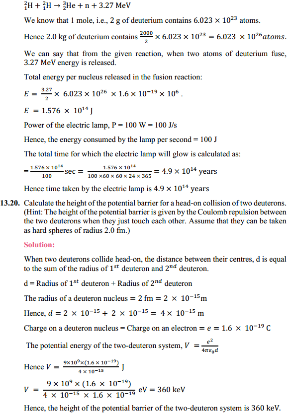 HBSE 12th Class Physics Solutions Chapter 13 Nuclei 16