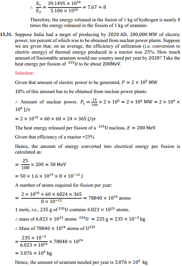 HBSE 12th Class Physics Solutions Chapter 13 Nuclei 28