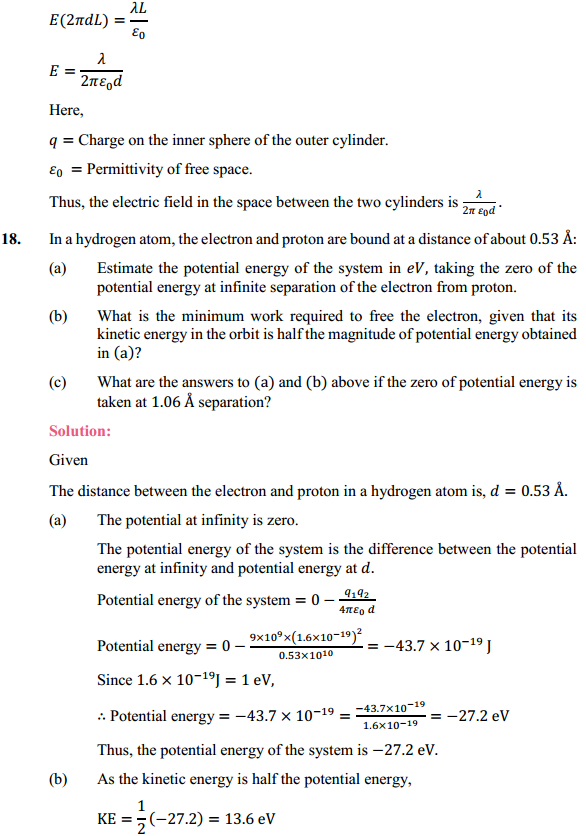 HBSE 12th Class Physics Solutions Chapter 2 Electrostatic Potential and Capacitance 16