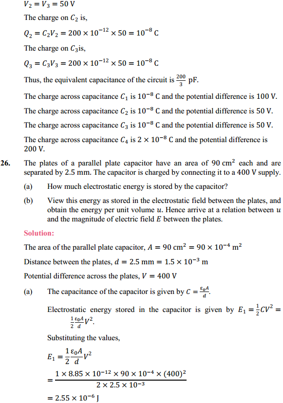 HBSE 12th Class Physics Solutions Chapter 2 Electrostatic Potential and Capacitance 24
