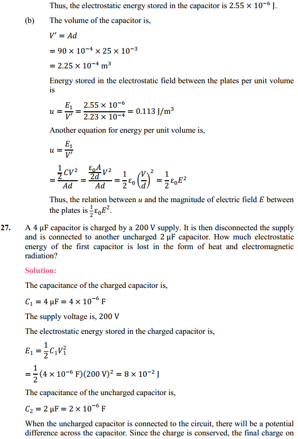 HBSE 12th Class Physics Solutions Chapter 2 Electrostatic Potential and Capacitance 25