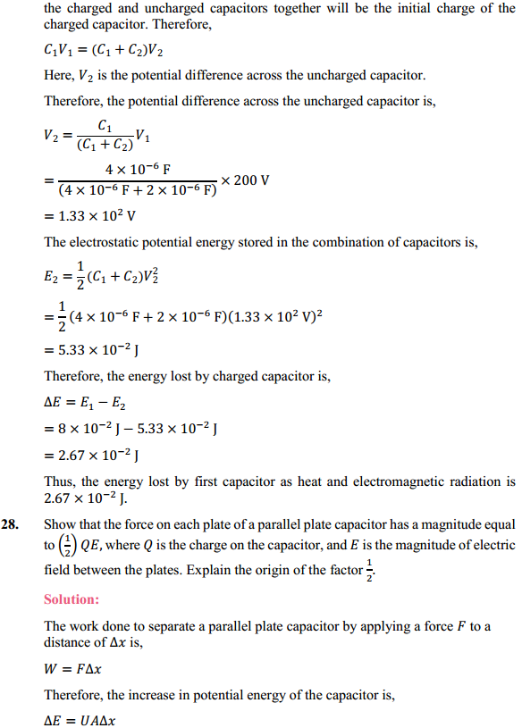 HBSE 12th Class Physics Solutions Chapter 2 Electrostatic Potential and Capacitance 26