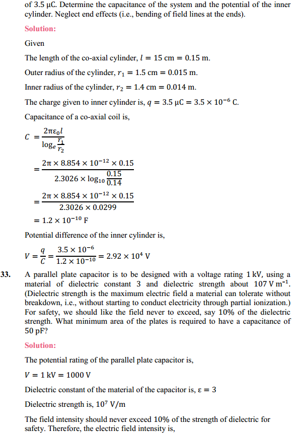 HBSE 12th Class Physics Solutions Chapter 2 Electrostatic Potential and Capacitance 31