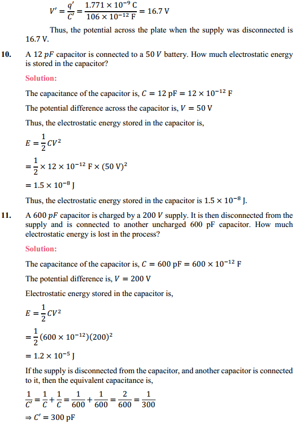 HBSE 12th Class Physics Solutions Chapter 2 Electrostatic Potential and Capacitance 8