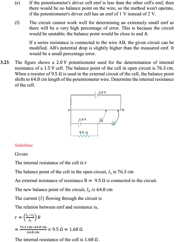 HBSE 12th Class Physics Solutions Chapter 3 Current Electricity 22